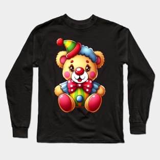 Cute Clown Bear Kawaii Long Sleeve T-Shirt